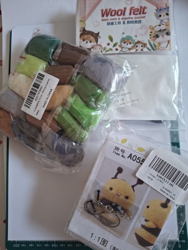 Felting kits and bag - felting,