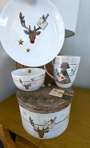 New bone china 3pc christmas - china,