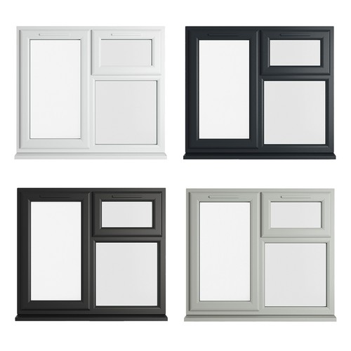 Pvc double glazed window - double,