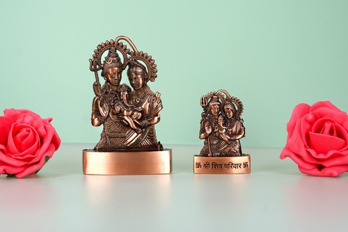 Shiv parivar statue - parivar, car