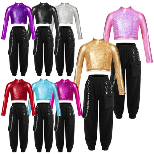 Iefiel girls tracksuit - , shiny