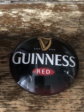 Guinness Red Round Frog Eye Pump Badge Collectible