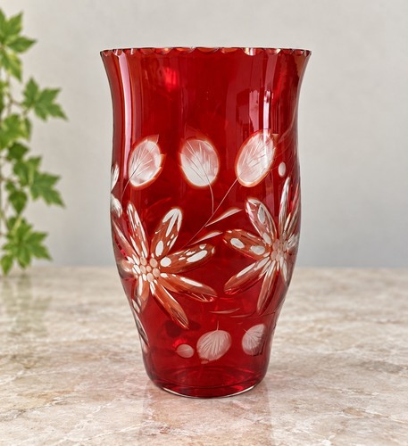 Vintage bohemian czech ruby - bohemian,