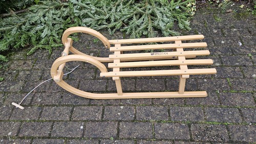Vintage wooden sledge ress - vintage,