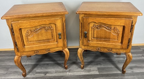 Pair bedside tables - of,