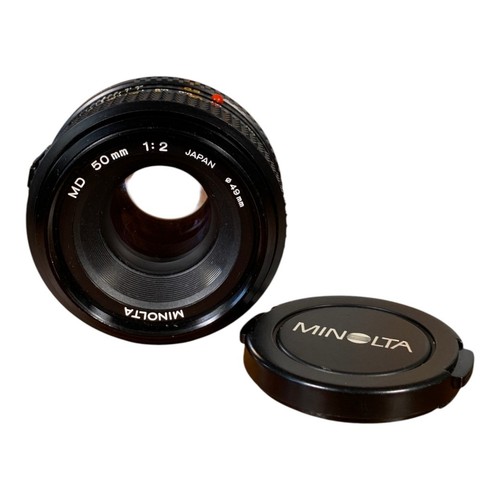 Minolta 50mm camera lens - md,