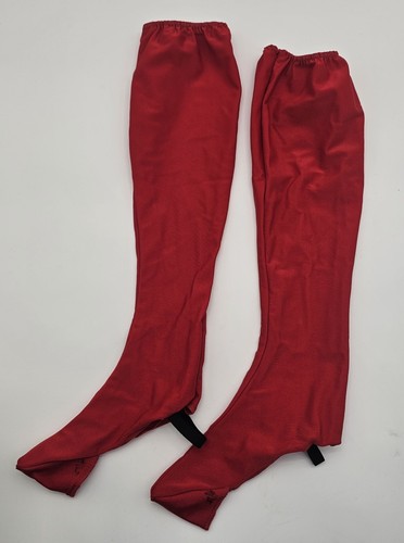 Vintage shiney red knee - knee, high
