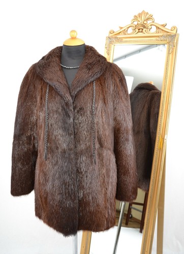 Us1861 real nutria fur jacket - real,