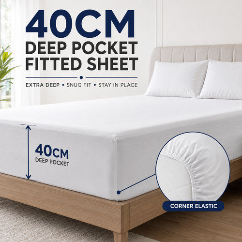 White hotel plain bedding - hotel, 40cm