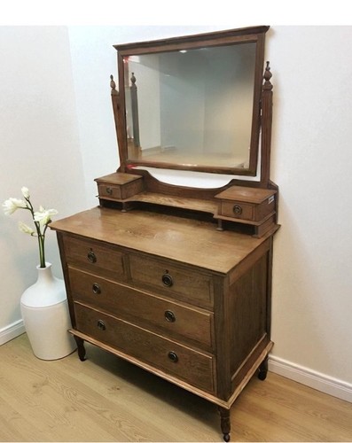Edwardian oak hall stand - , with