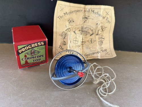 Vintage progress gyroscope top - progress,