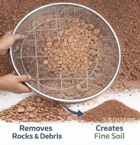 Sieve riddle garden - garden, soil