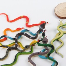 12PC Realistic Rubber Toy Fake Snake Garden Prop Joke Trick Prank Halloween Gift