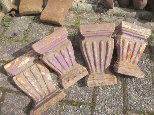 Antique iron bath feet legs - iron,