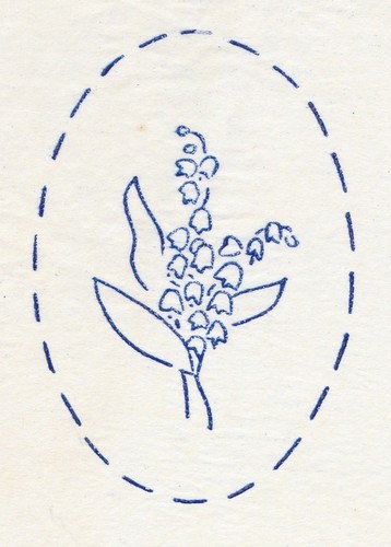Vintage embroidery transfer - vintage,