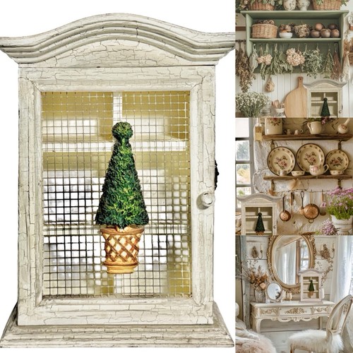 Shabby chic distressed white - chic,