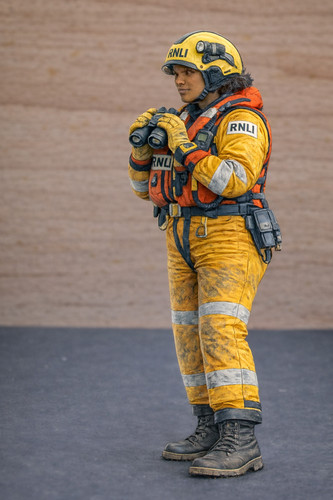 Female lifeboat crew figure - lifeboat,