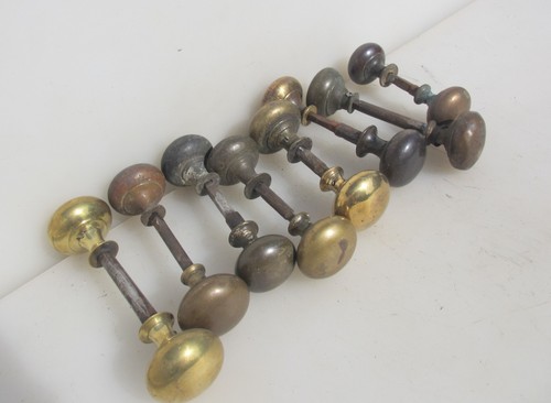 Victorian brass door - door, knobs