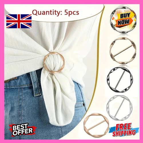 5pcs metal scarf ring clips - 5pcs,