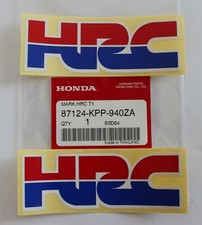 2 x HONDA RACING CORPORATION - HRC DECAL STICKER BADGE 105mm x 35mm