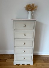 Upcycled Solid Pine Tallboy Chest of Drawers – Annie Sloan Country Grey