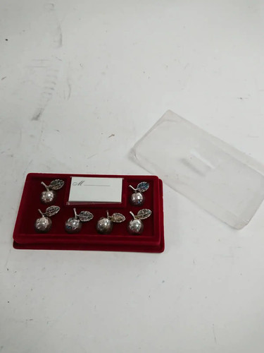 Vintage silver plated - plated, apple