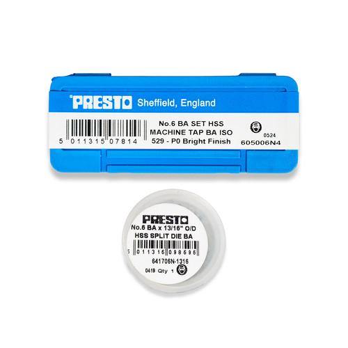 Presto 6ba taps dies - taps, hss