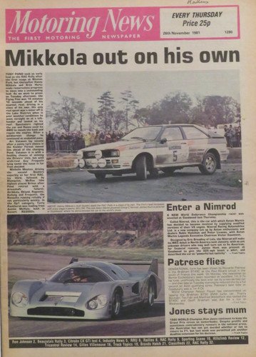 Motoring news 1981 rac - motoring,
