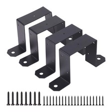 4PCS Heavy Duty U Brackets for 4x4 Posts Excellent Support for Fencing Needs