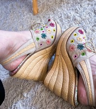 Retro Platforms l Peep toe Heels l Miss L Fire | 40 | 9 | 1940s Style Wedge