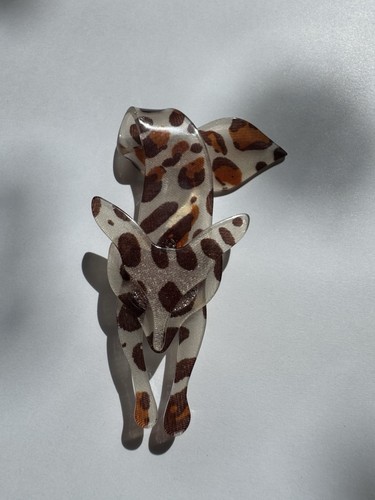 Clear and brown - clear, print