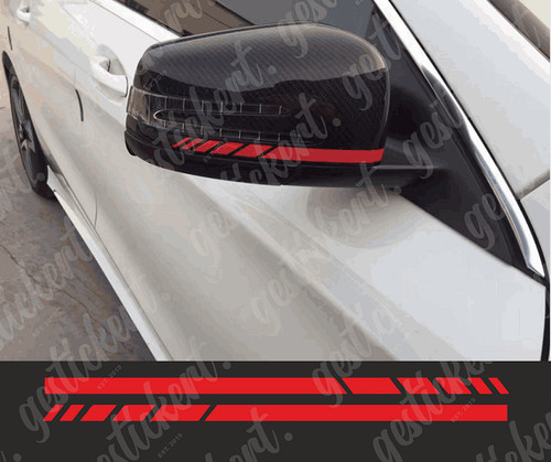 Mirror stripes sticker - 2x,