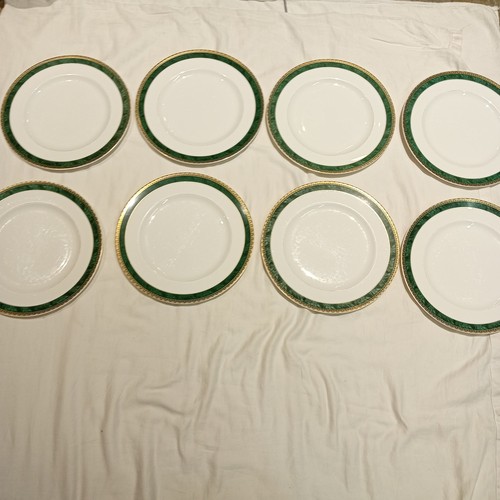 Wedgwood plates white - wedgwood, green
