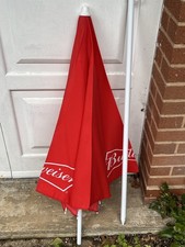 Budweiser Parasol Pub Garden Bench Bar Umbrella 1.8m - Storage Marks - Free P&P
