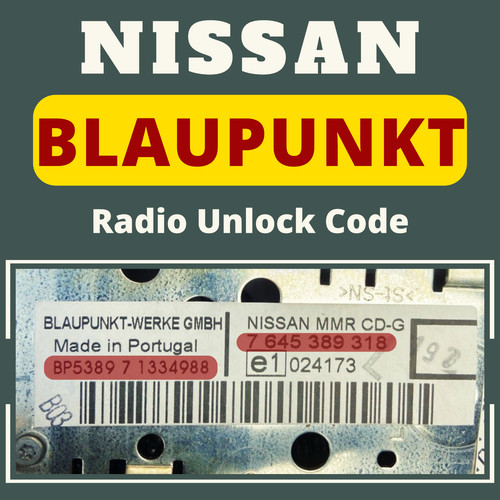 Nissan radio code - radio, k-12