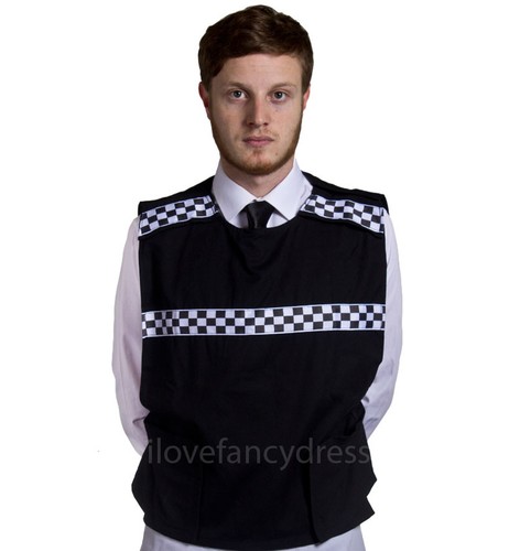 Adult police stab vest - vest, fancy