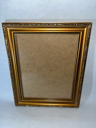 Vintage wooden gold - gold, tone
