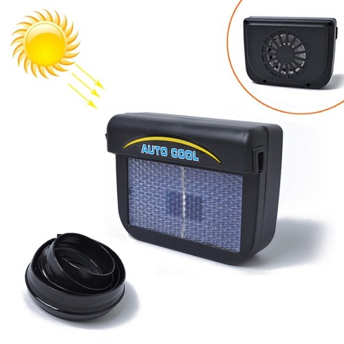 Solar powered car cooling - car, fan