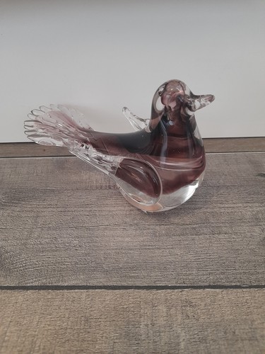 Vintage murano style maroon - style,