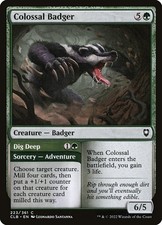 [MTG] Colossal Badger // Dig