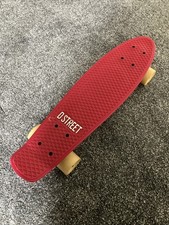 D Street Skateboard Red VGC