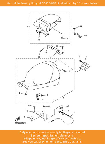 Yamaha bolt button head - bolt,,