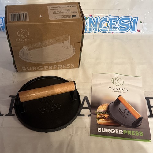 Cast iron burger press heavy - burger,