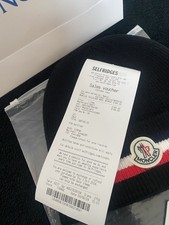 Moncler Tricolour Black Beanie