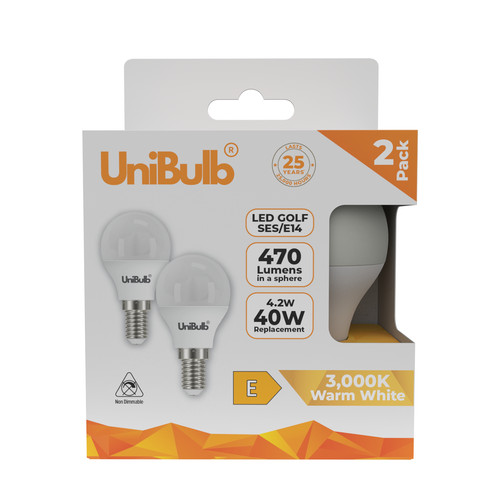 Unibulb e14 screw golf ball - unibulb,