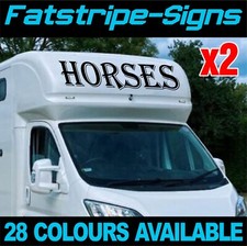 HORSE BOX STICKERS x2 GRAPHICS