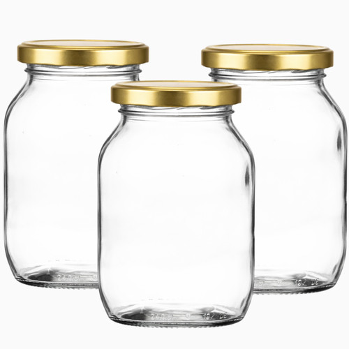 Half gallon glass pickle - half,