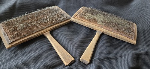 Pair antique large wooden - large,