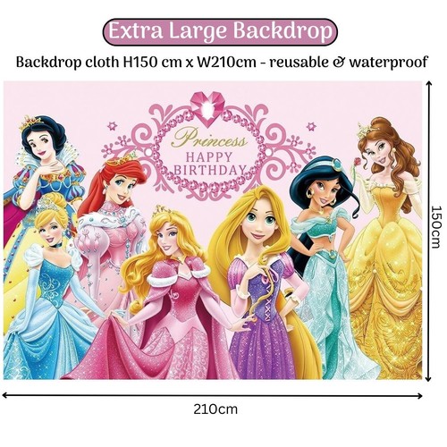 Extra large princess backdrop - extra,