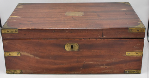 Antique mahogany brass bound - mahogany,